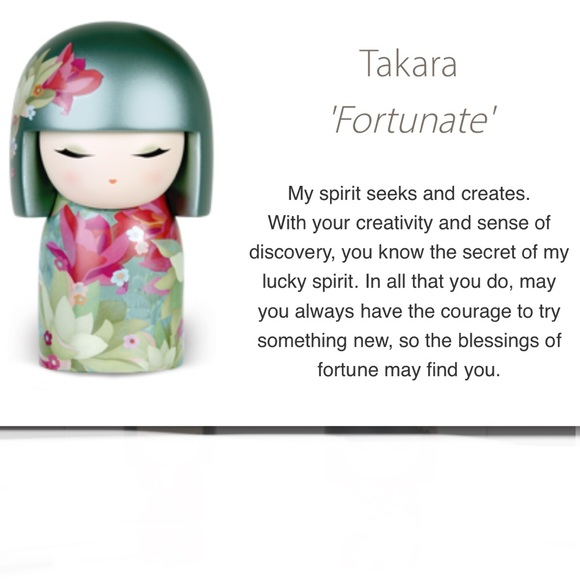 🖤RARE💕Kimmidoll / Kokeshi doll ‘TAKARA’ pendant - Picture 12 of 12